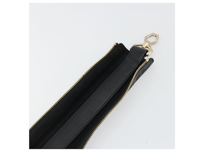 GIVENCHY Cinturino in pelle 18,1" Nero Oro Auth bs34466 D'oro - vista 11