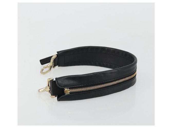 GIVENCHY Cinturino in pelle 18,1" Nero Oro Auth bs34466 D'oro - vista 4
