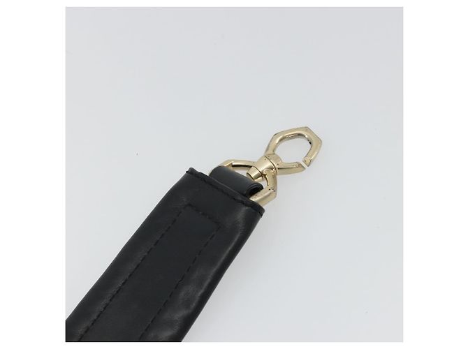 GIVENCHY Cinturino in pelle 18,1" Nero Oro Auth bs34466 D'oro - vista 7