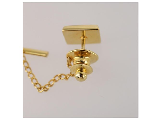 Fermaglio per cravatta Christian Dior Cuff in metallo 6 pezzi Tonalità oro Auth BA11845 - vista 12