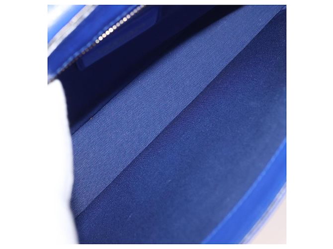 Bulgari Borsa a Spalla BVLGARI Isabella Rossellini in Pelle Blu Oro Auth BA12091A D'oro - vista 11