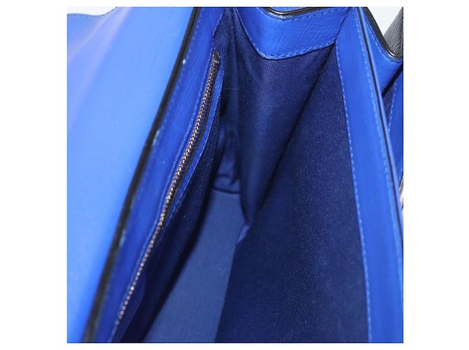 Bulgari Borsa a Spalla BVLGARI Isabella Rossellini in Pelle Blu Oro Auth BA12091A D'oro - vista 19