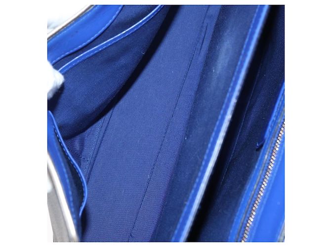 Bulgari Borsa a Spalla BVLGARI Isabella Rossellini in Pelle Blu Oro Auth BA12091A D'oro - vista 21