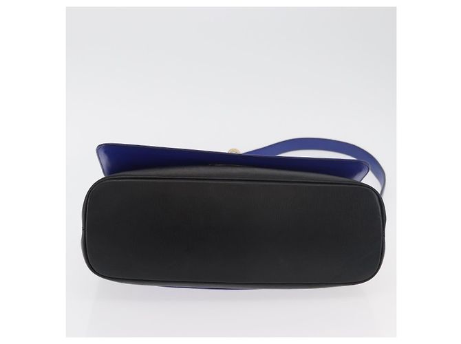 Bulgari Borsa a Spalla BVLGARI Isabella Rossellini in Pelle Blu Oro Auth BA12091A D'oro - vista 5