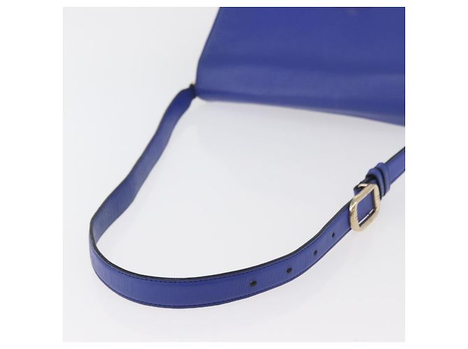 Bulgari Borsa a Spalla BVLGARI Isabella Rossellini in Pelle Blu Oro Auth BA12091A D'oro - vista 7