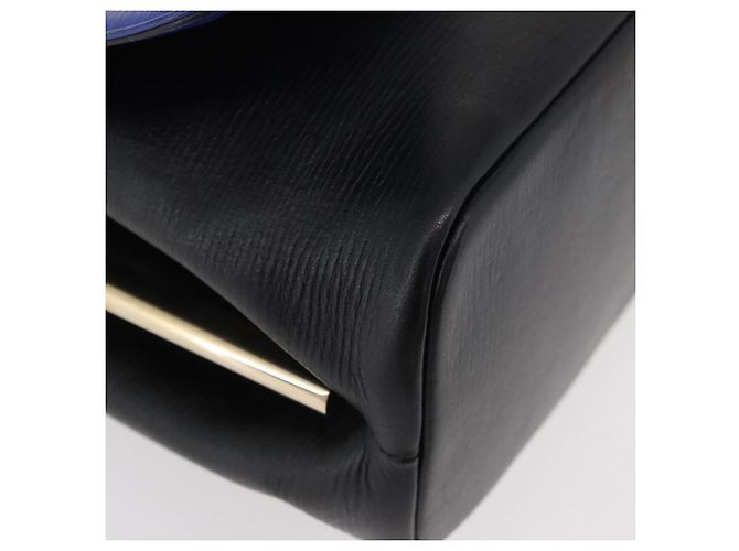 Bulgari Borsa a Spalla BVLGARI Isabella Rossellini in Pelle Blu Oro Auth BA12091A D'oro - vista 9