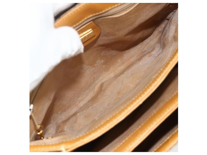 Gucci Borsa a Spalla Micro GG Supreme PVC Marrone Oro 001 116 0917 Auth ti3822 D'oro - vista 10