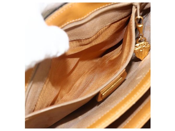Gucci Borsa a Spalla Micro GG Supreme PVC Marrone Oro 001 116 0917 Auth ti3822 D'oro - vista 11