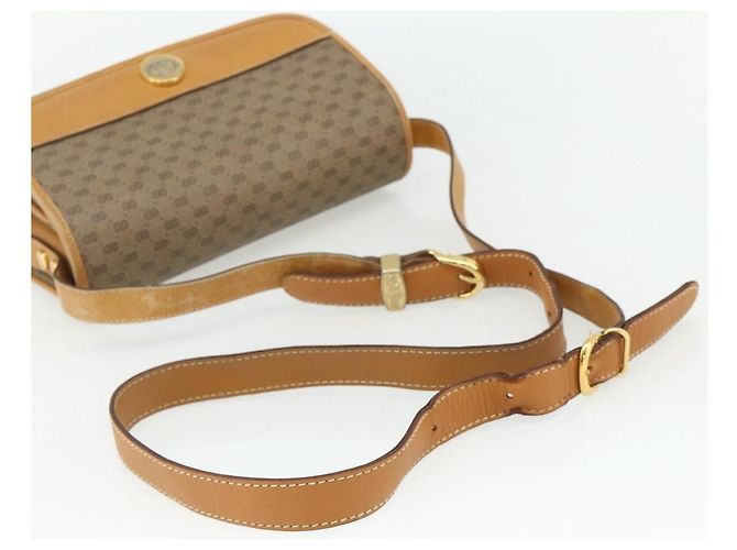 Gucci Borsa a Spalla Micro GG Supreme PVC Marrone Oro 001 116 0917 Auth ti3822 D'oro - vista 7