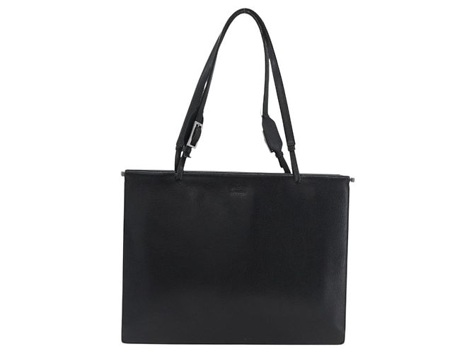 Borsa Tote in pelle nera e argento GUCCI 0021047 Auth ka3869 Nero - vista 13