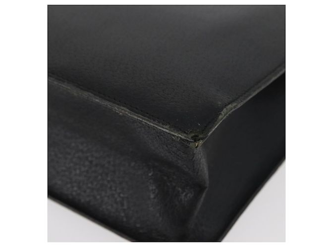 Borsa Tote in pelle nera e argento GUCCI 0021047 Auth ka3869 Nero - vista 15
