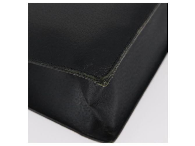 Borsa Tote in pelle nera e argento GUCCI 0021047 Auth ka3869 Nero - vista 16
