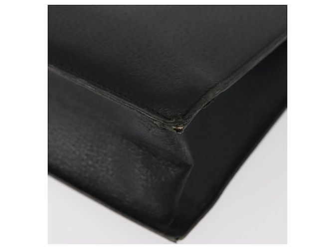 Borsa Tote in pelle nera e argento GUCCI 0021047 Auth ka3869 Nero - vista 17