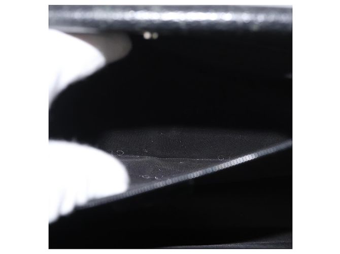 Borsa Tote in pelle nera e argento GUCCI 0021047 Auth ka3869 Nero - vista 23