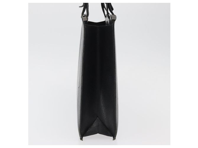 Borsa Tote in pelle nera e argento GUCCI 0021047 Auth ka3869 Nero - vista 3