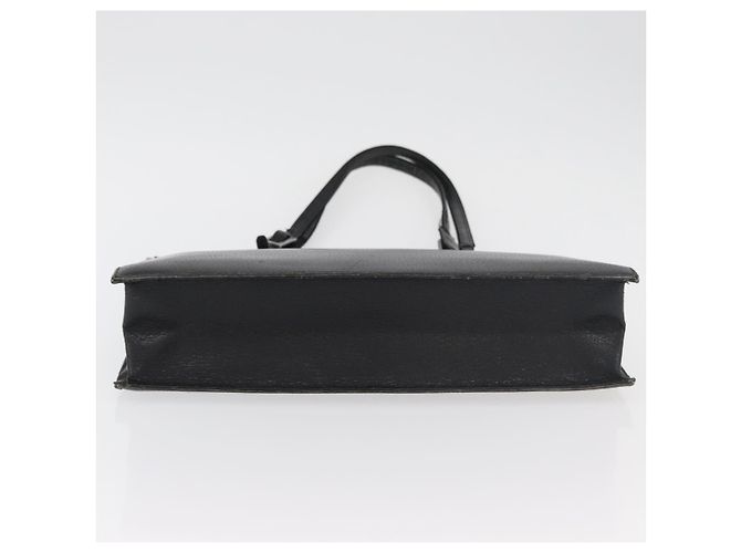 Borsa Tote in pelle nera e argento GUCCI 0021047 Auth ka3869 Nero - vista 6