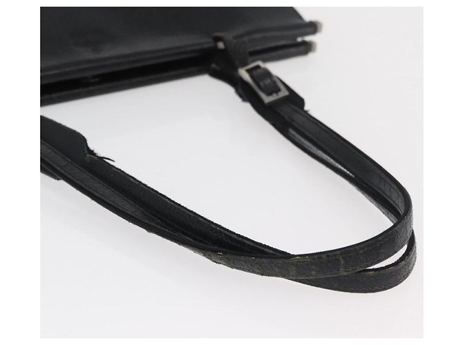 Borsa Tote in pelle nera e argento GUCCI 0021047 Auth ka3869 Nero - vista 8