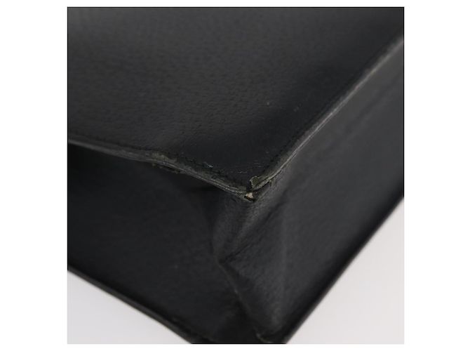 Borsa Tote in pelle nera e argento GUCCI 0021047 Auth ka3869 Nero - vista 9