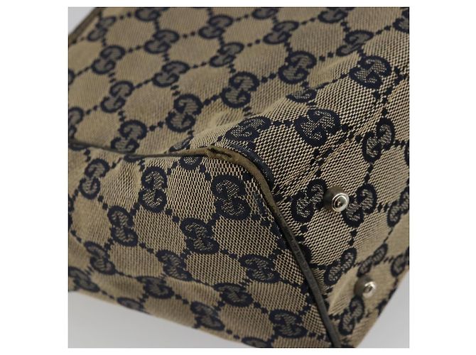 Borsa a Mano Gucci GG Canvas Sherry Line Rossa Blu Navy 145810 Auth 175695 Rosso - vista 16