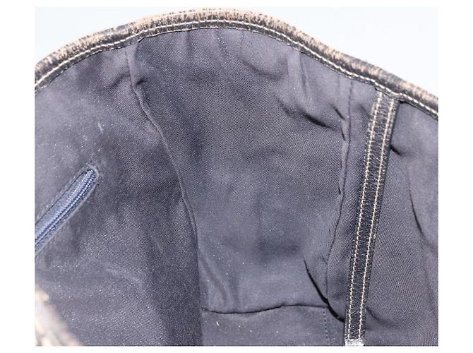 Borsa a Mano Gucci GG Canvas Sherry Line Rossa Blu Navy 145810 Auth 175695 Rosso - vista 19
