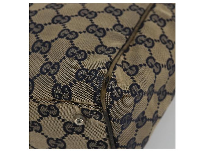 Borsa a Mano Gucci GG Canvas Sherry Line Rossa Blu Navy 145810 Auth 175695 Rosso - vista 9