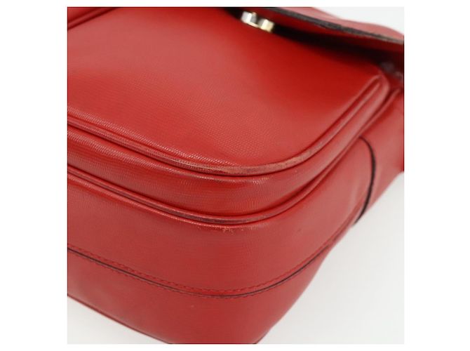 Borsa a mano CÉLINE Circle in pelle 2 in 1 rossa oro Auth YKZ1539A Rosso D'oro - vista 10