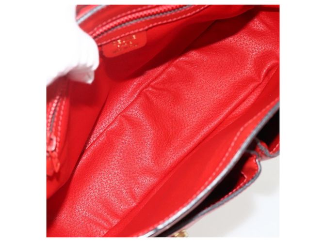 Borsa a mano CÉLINE Circle in pelle 2 in 1 rossa oro Auth YKZ1539A Rosso D'oro - vista 11