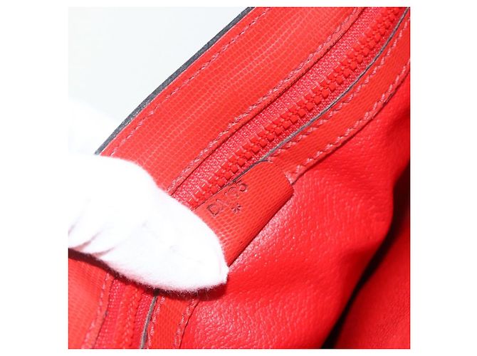 Borsa a mano CÉLINE Circle in pelle 2 in 1 rossa oro Auth YKZ1539A Rosso D'oro - vista 12