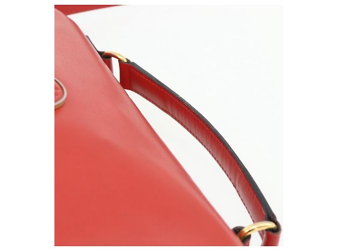 Borsa a mano CÉLINE Circle in pelle 2 in 1 rossa oro Auth YKZ1539A Rosso D'oro - vista 14