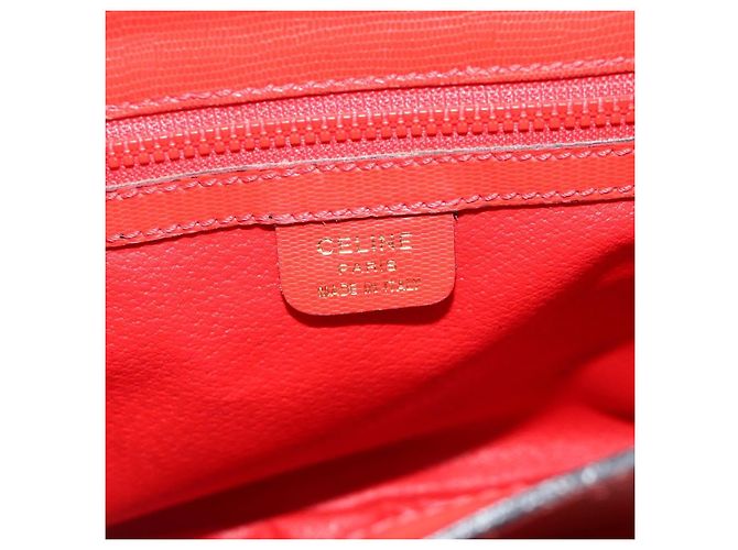 Borsa a mano CÉLINE Circle in pelle 2 in 1 rossa oro Auth YKZ1539A Rosso D'oro - vista 21