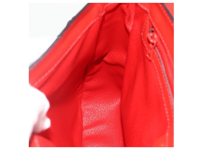 Borsa a mano CÉLINE Circle in pelle 2 in 1 rossa oro Auth YKZ1539A Rosso D'oro - vista 23
