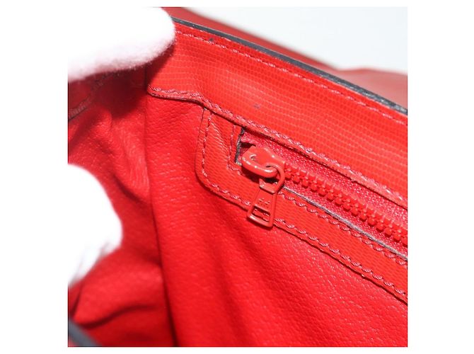 Borsa a mano CÉLINE Circle in pelle 2 in 1 rossa oro Auth YKZ1539A Rosso D'oro - vista 24