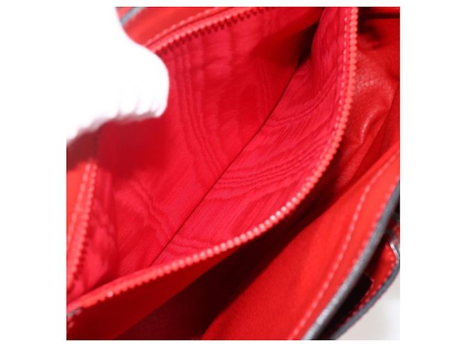Borsa a mano CÉLINE Circle in pelle 2 in 1 rossa oro Auth YKZ1539A Rosso D'oro - vista 25