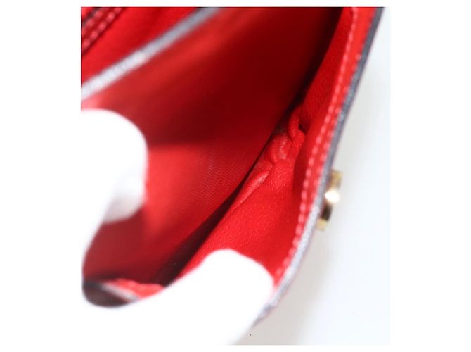 Borsa a mano CÉLINE Circle in pelle 2 in 1 rossa oro Auth YKZ1539A Rosso D'oro - vista 26