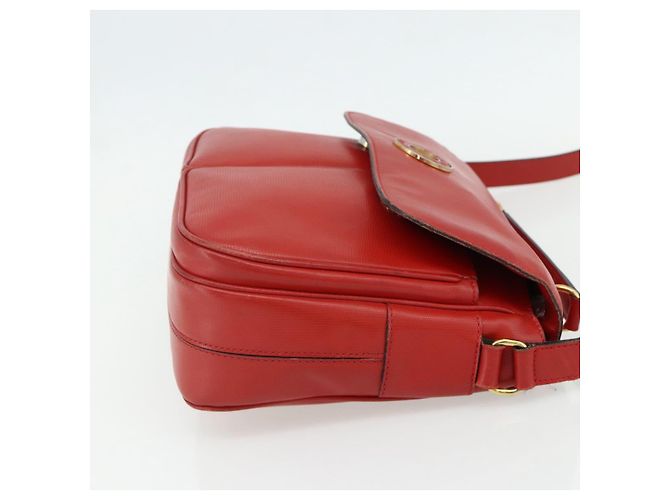 Borsa a mano CÉLINE Circle in pelle 2 in 1 rossa oro Auth YKZ1539A Rosso D'oro - vista 4