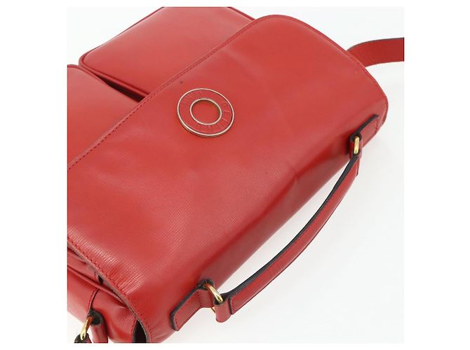 Borsa a mano CÉLINE Circle in pelle 2 in 1 rossa oro Auth YKZ1539A Rosso D'oro - vista 6