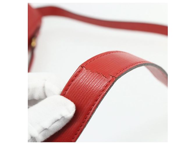 Borsa a mano CÉLINE Circle in pelle 2 in 1 rossa oro Auth YKZ1539A Rosso D'oro - vista 9