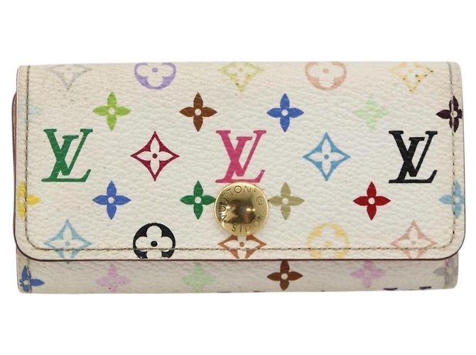 LOUIS VUITTON Monogram Multicolor Multicles 4 Key Case White M93731 Auth BA12181 - view 13