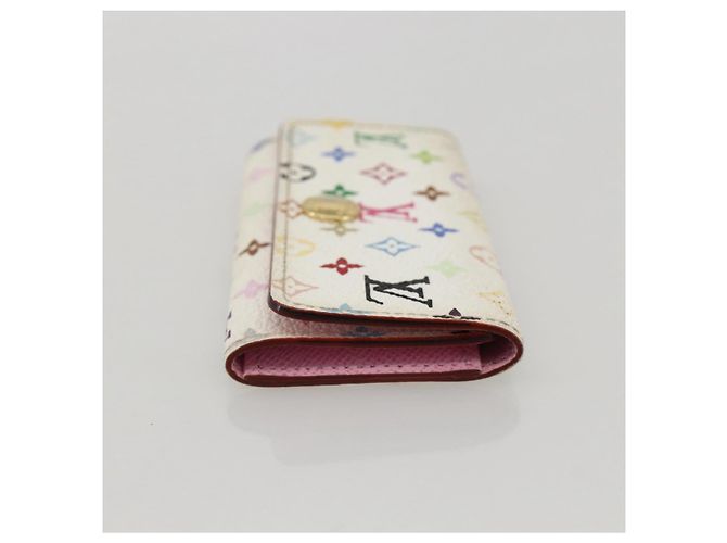 LOUIS VUITTON Monogram Multicolor Multicles 4 Key Case White M93731 Auth BA12181 - view 4