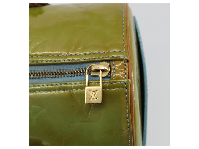 LOUIS VUITTON Borsa a Mano Monogram Vernis Bedford Blu Baby M91007 LV Auth 175527 Blu chiaro - vista 17