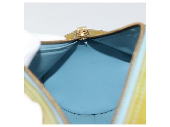 LOUIS VUITTON Borsa a Mano Monogram Vernis Bedford Blu Baby M91007 LV Auth 175527 Blu chiaro - vista 18