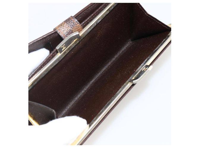 LOUIS VUITTON Portafoglio Clutch Continental Damier Ebene T61219 LV Auth 175980 - vista 11