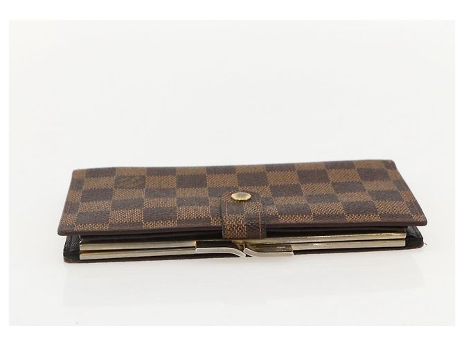 LOUIS VUITTON Portafoglio Clutch Continental Damier Ebene T61219 LV Auth 175980 - vista 5