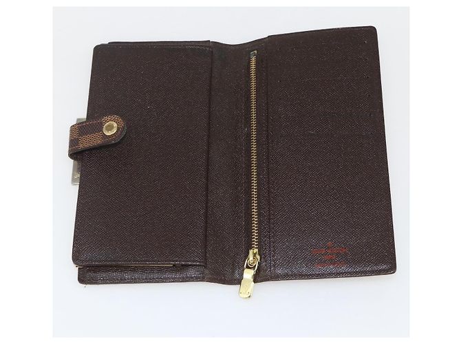 LOUIS VUITTON Portafoglio Clutch Continental Damier Ebene T61219 LV Auth 175980 - vista 8