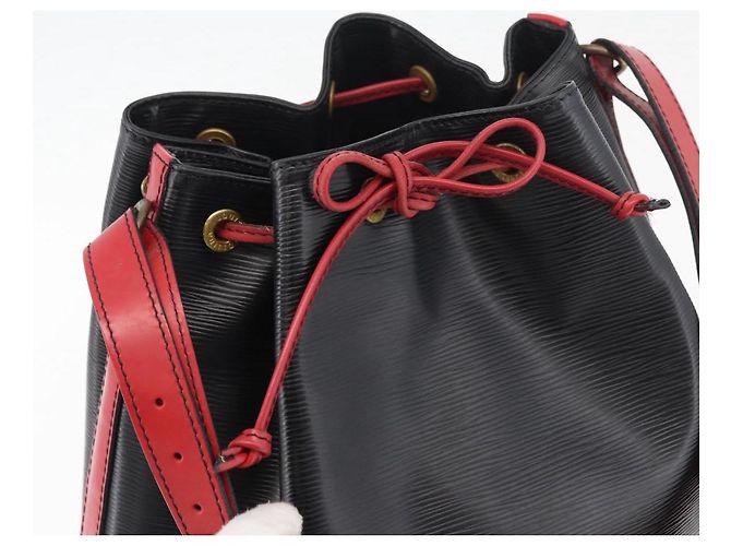 Louis Vuitton Epi Noe Schultertasche Bicolor Schwarz Rot M44017 LV Auth BAZ843 - Ansicht 10