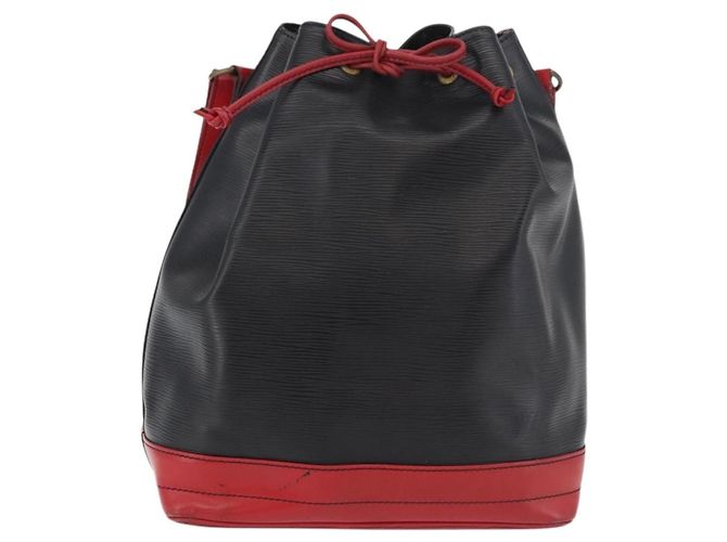 Louis Vuitton Epi Noe Schultertasche Bicolor Schwarz Rot M44017 LV Auth BAZ843 - Ansicht 13
