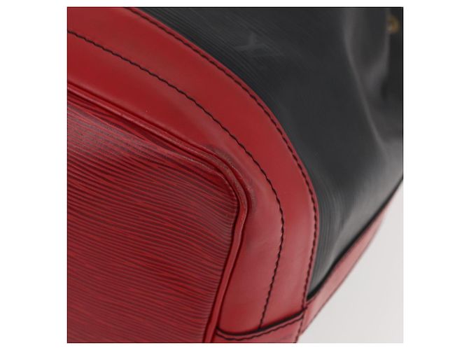 Louis Vuitton Epi Noe Schultertasche Bicolor Schwarz Rot M44017 LV Auth BAZ843 - Ansicht 14