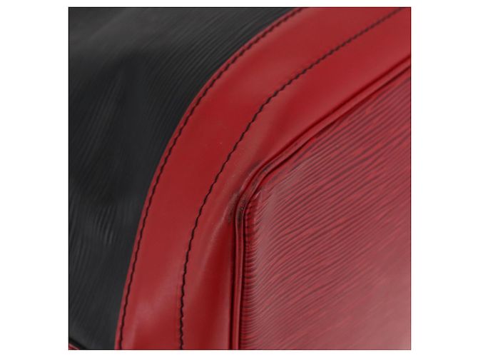 Louis Vuitton Epi Noe Schultertasche Bicolor Schwarz Rot M44017 LV Auth BAZ843 - Ansicht 15