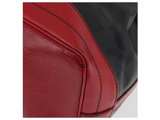 Louis Vuitton Epi Noe Schultertasche Bicolor Schwarz Rot M44017 LV Auth BAZ843 - Ansicht 16