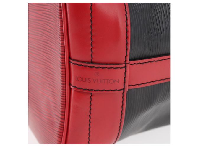 Louis Vuitton Epi Noe Schultertasche Bicolor Schwarz Rot M44017 LV Auth BAZ843 - Ansicht 17